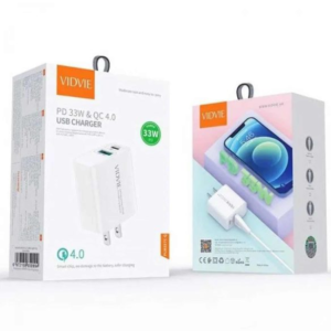 Cargador de Vidvie Tipo C, Tipo C, 18W y 30W, carga rapida