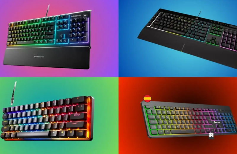 mejores teclados gamer baratos 2026