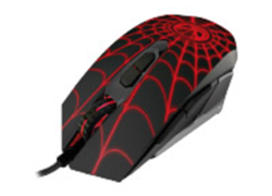 Mouse Gamer Xtech Marvel Spider-Man USB 7 Botones 2400 DPI con Luces LED Rojas y DPI Ajustable