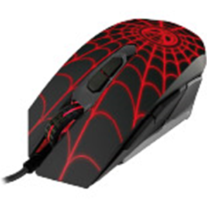 Mouse Gamer Xtech Marvel Spider-Man USB 7 Botones 2400 DPI con Luces LED Rojas y DPI Ajustable