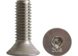 Tornillo DIN 7991 de Acero Inoxidable 304 | Cabeza Avellanada Allen | M3 a M12