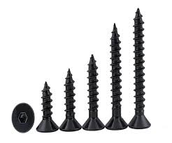 Tornillo Autorroscante Allen Cabeza Avellanada Negro de Acero Inoxidable