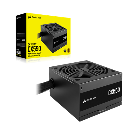 Corsair CX550 550W 80 PLUS Bronze | Fuente de Poder ATX para PC Gamer